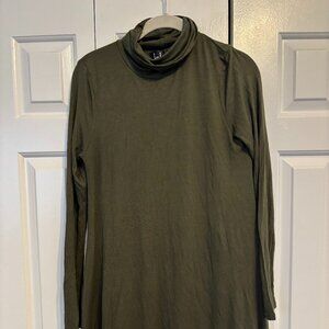 Olive green Lulu's turtleneck dress